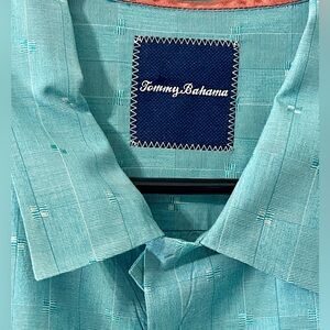 Tommy Bahama Cypress Sands Camp Shirt | Teal | Size XLarge
